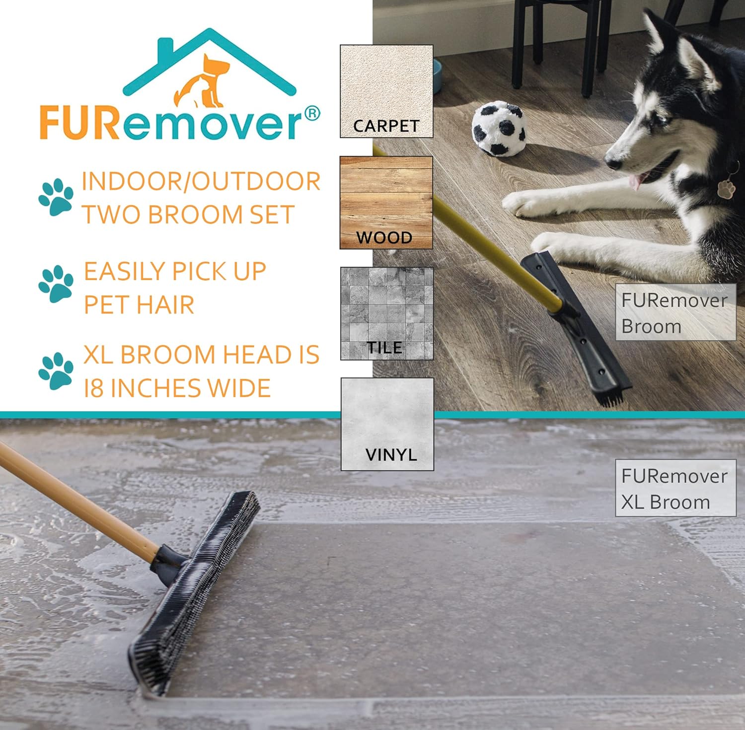 FURemover Indoor Pet Hair Rubber Broom Review