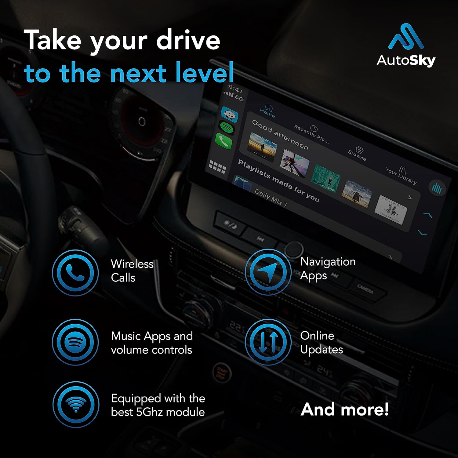 Wireless CarPlay Adapter AutoSky Review